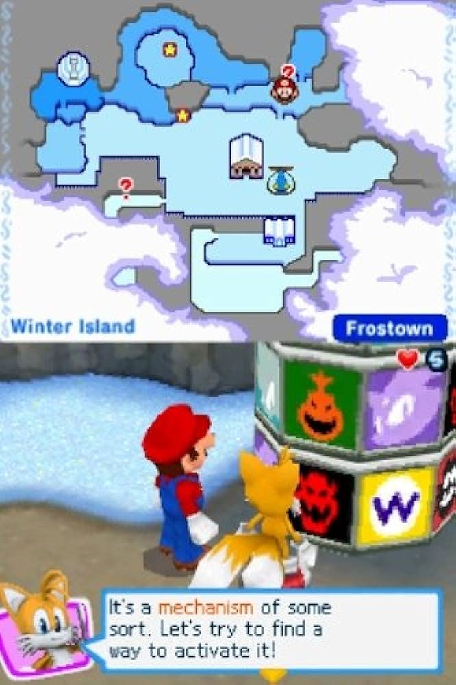 Gameplay in Mario & Sonic at the Olympic Winter Games