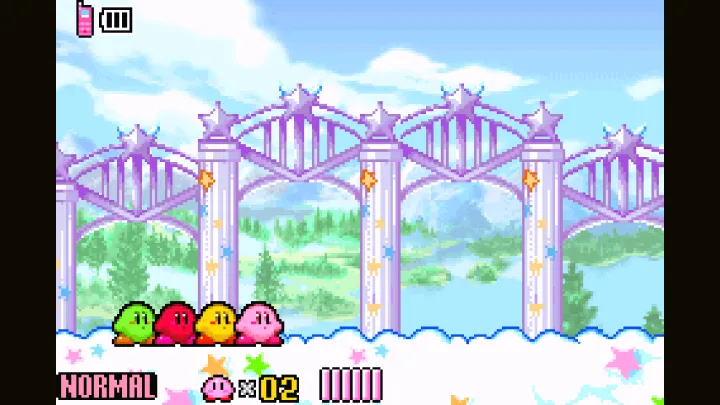 Kirby and his brother go on an adventure in the mirror world