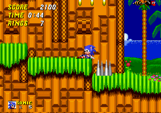 Sonic tired in Sonic 2 Beta