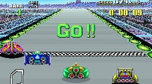 Player ready to race in F-Zero